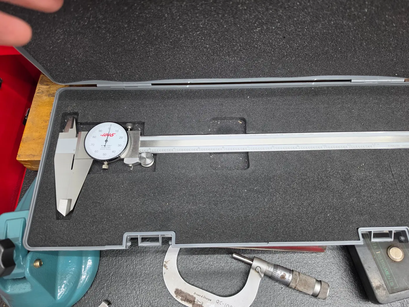 Haas 12-Inch Shockproof Dial Caliper